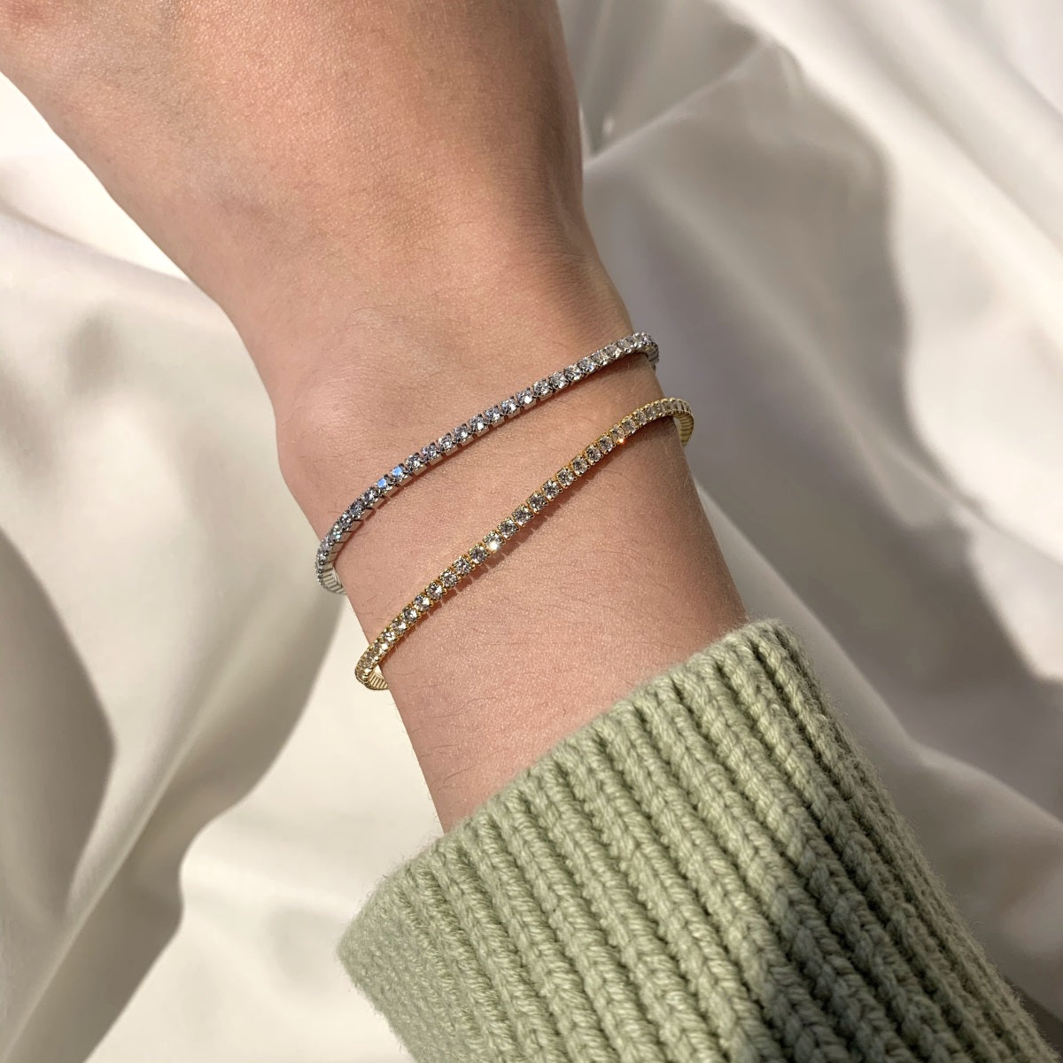 Braccialetto di diamanti Golden Glow