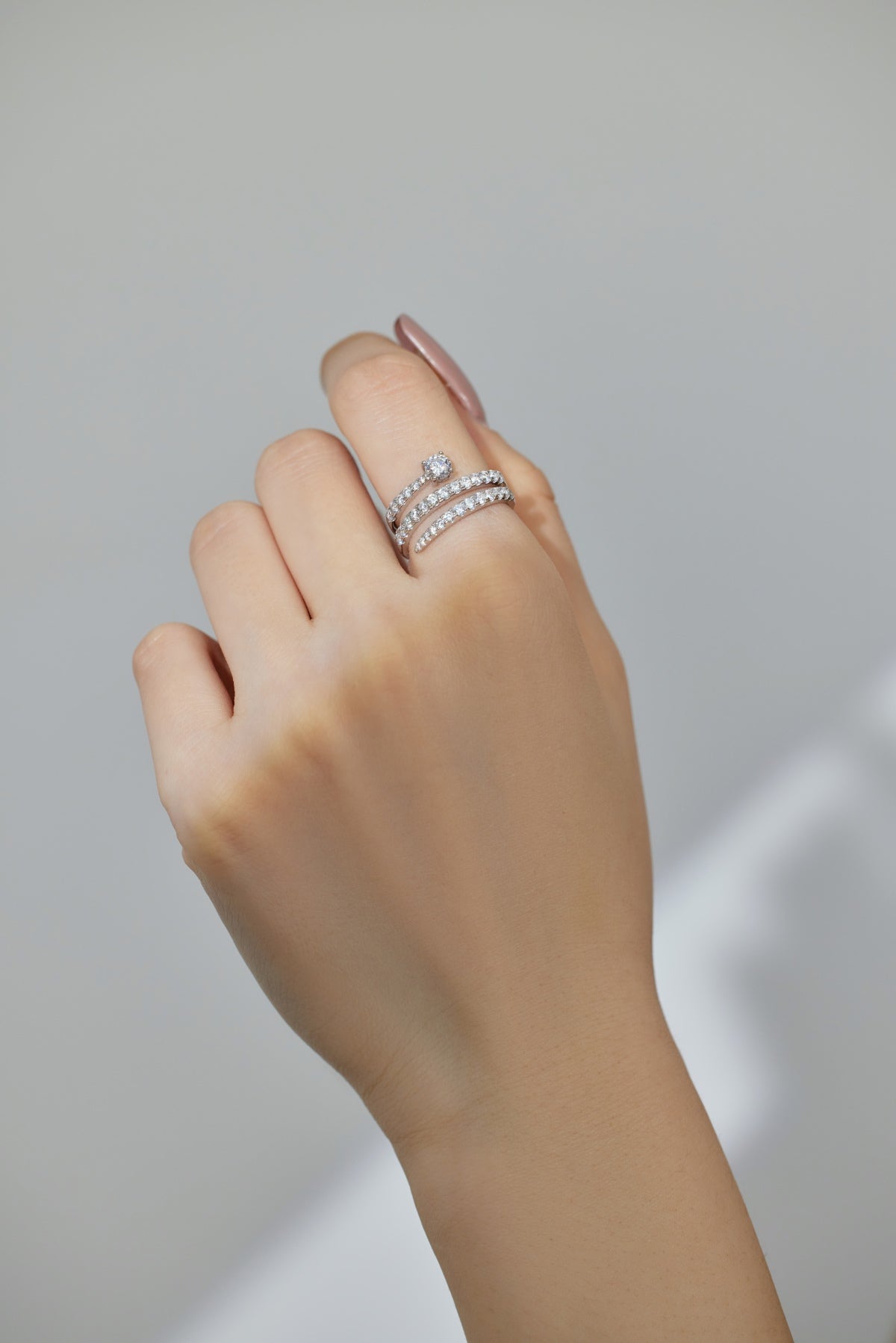 Triple-layered Silver Ring