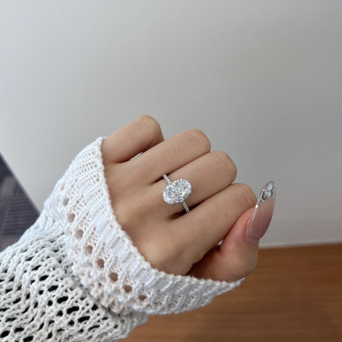 Oval Silver Ring