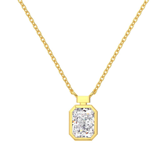 Gold Rectangular Necklace