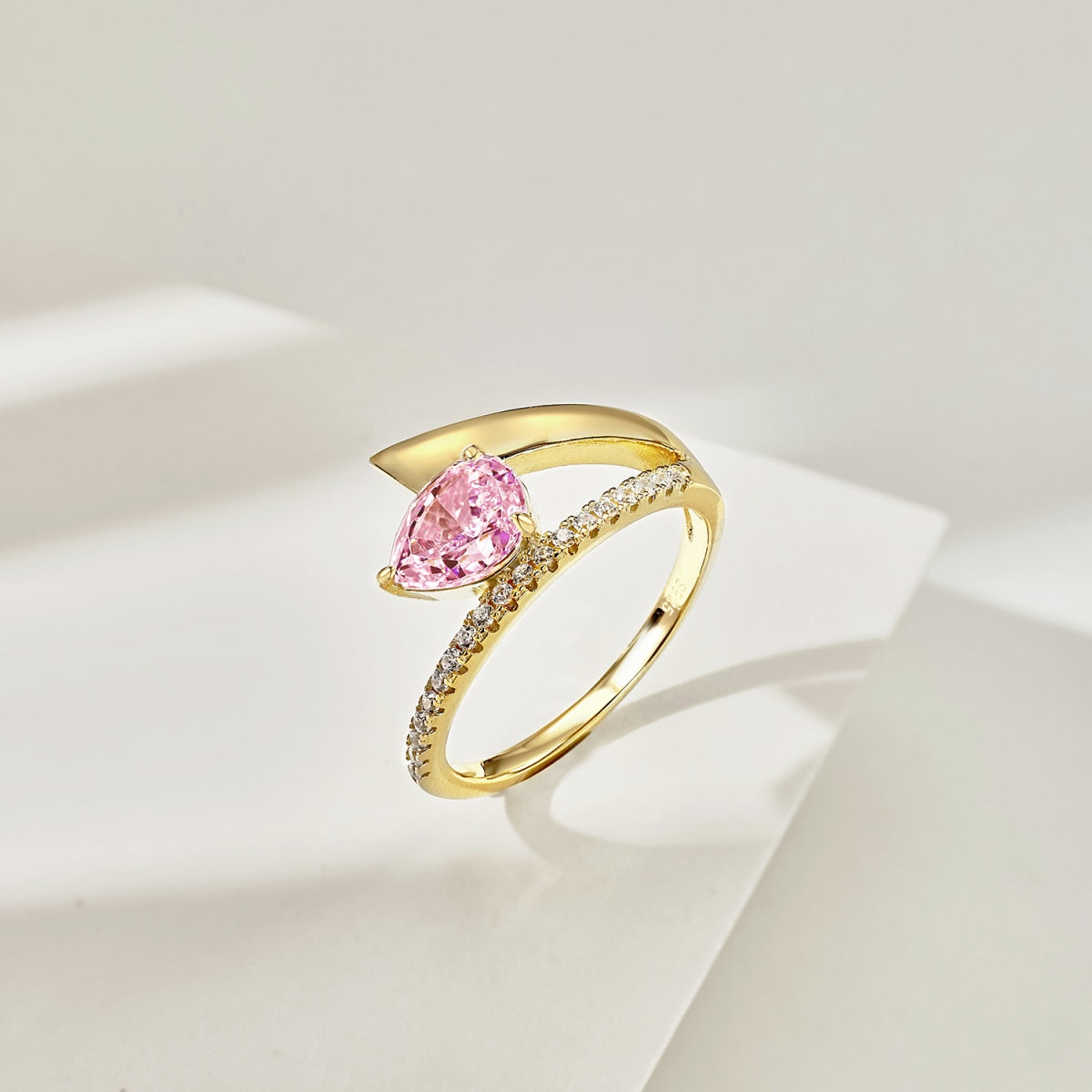 Pink Drop Ring