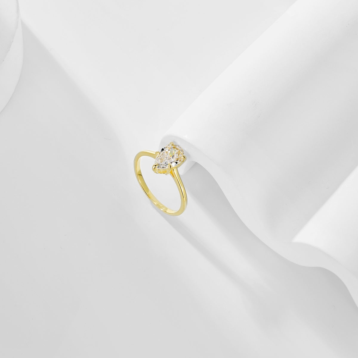 Oval Gold-Plated Ring