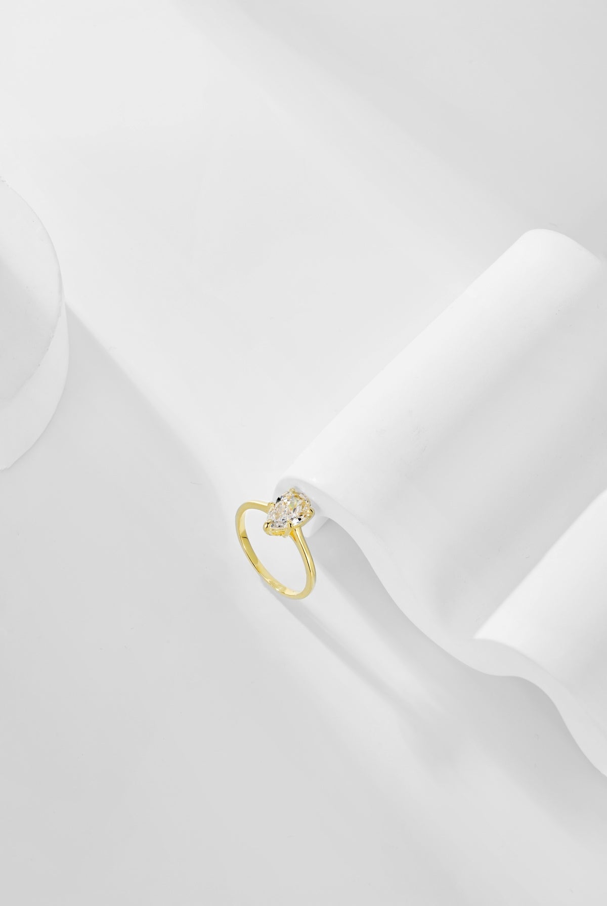 Oval Gold-Plated Ring